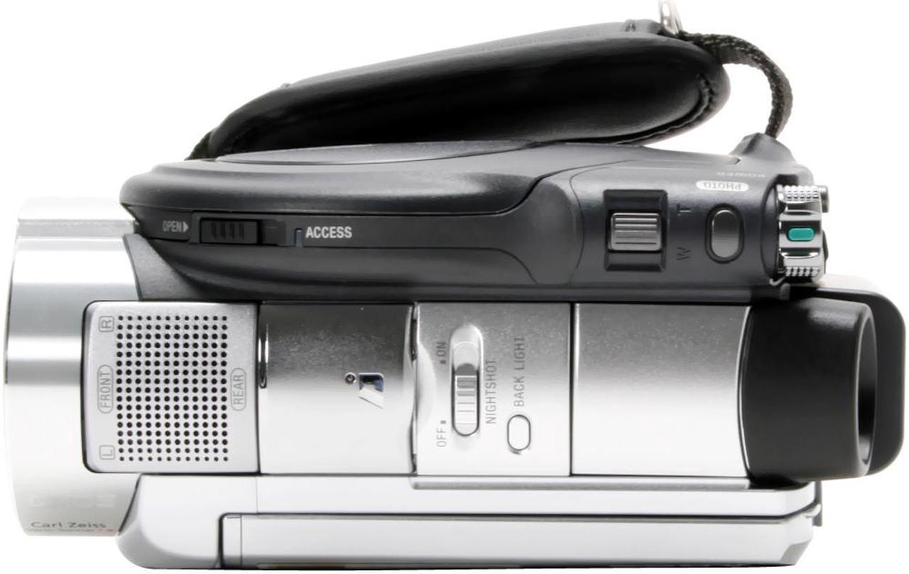 Alt view image 8 of 14 - SONY HDR-UX7 Silver 1/3" ClearVid CMOS Sensor 3.5" 211K Wide (16:9) Touch Panel LCD 10X Optical Zoom AVCHD DVD Handycam Camcorder