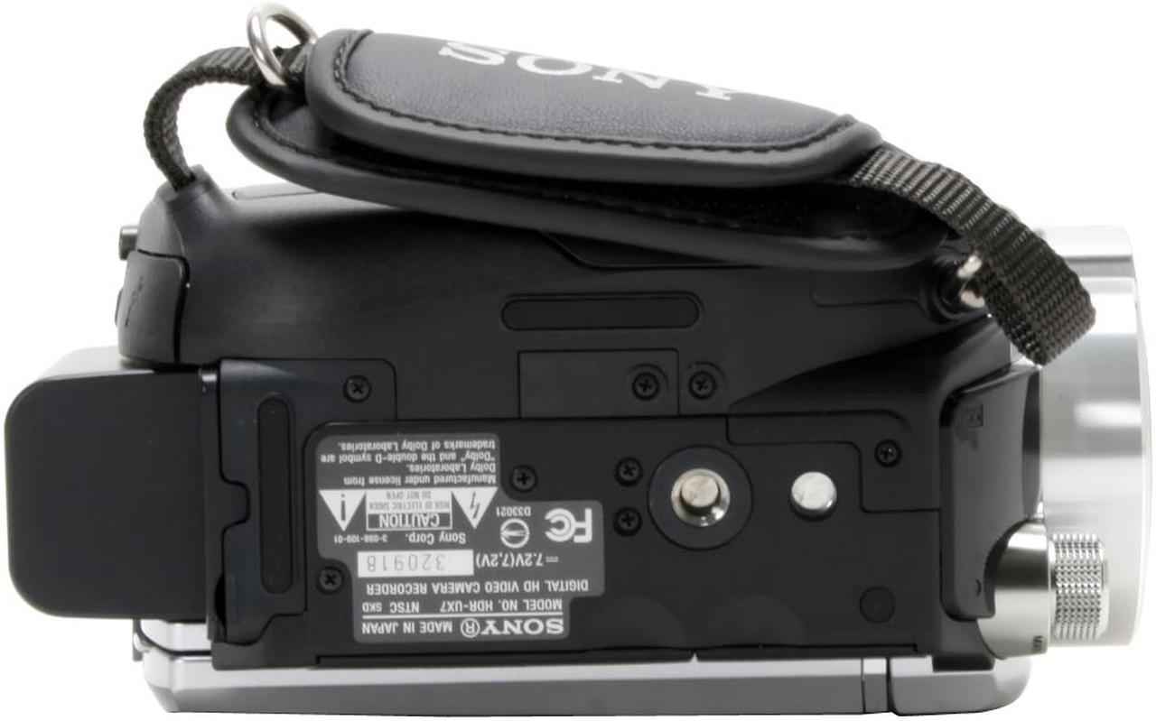 Alt view image 9 of 14 - SONY HDR-UX7 Silver 1/3" ClearVid CMOS Sensor 3.5" 211K Wide (16:9) Touch Panel LCD 10X Optical Zoom AVCHD DVD Handycam Camcorder
