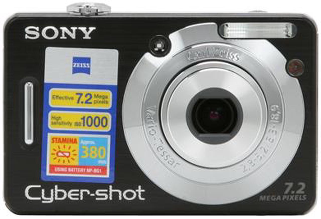 Alt view image 8 of 11 - SONY Cyber-shot DSC-W55 Black 7.2 MP 3X Optical Zoom Digital Camera