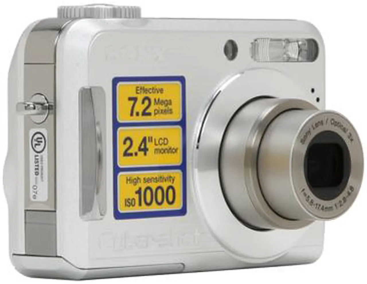 Alt view image 7 of 11 - SONY Cyber-shot DSC-S700 Silver 7.2 MP 3X Optical Zoom Digital Camera