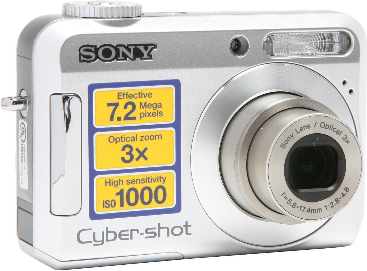 SONY Cyber-shot DSC-S650 Silver 7.2 MP 3X Optical Zoom Digital Camera