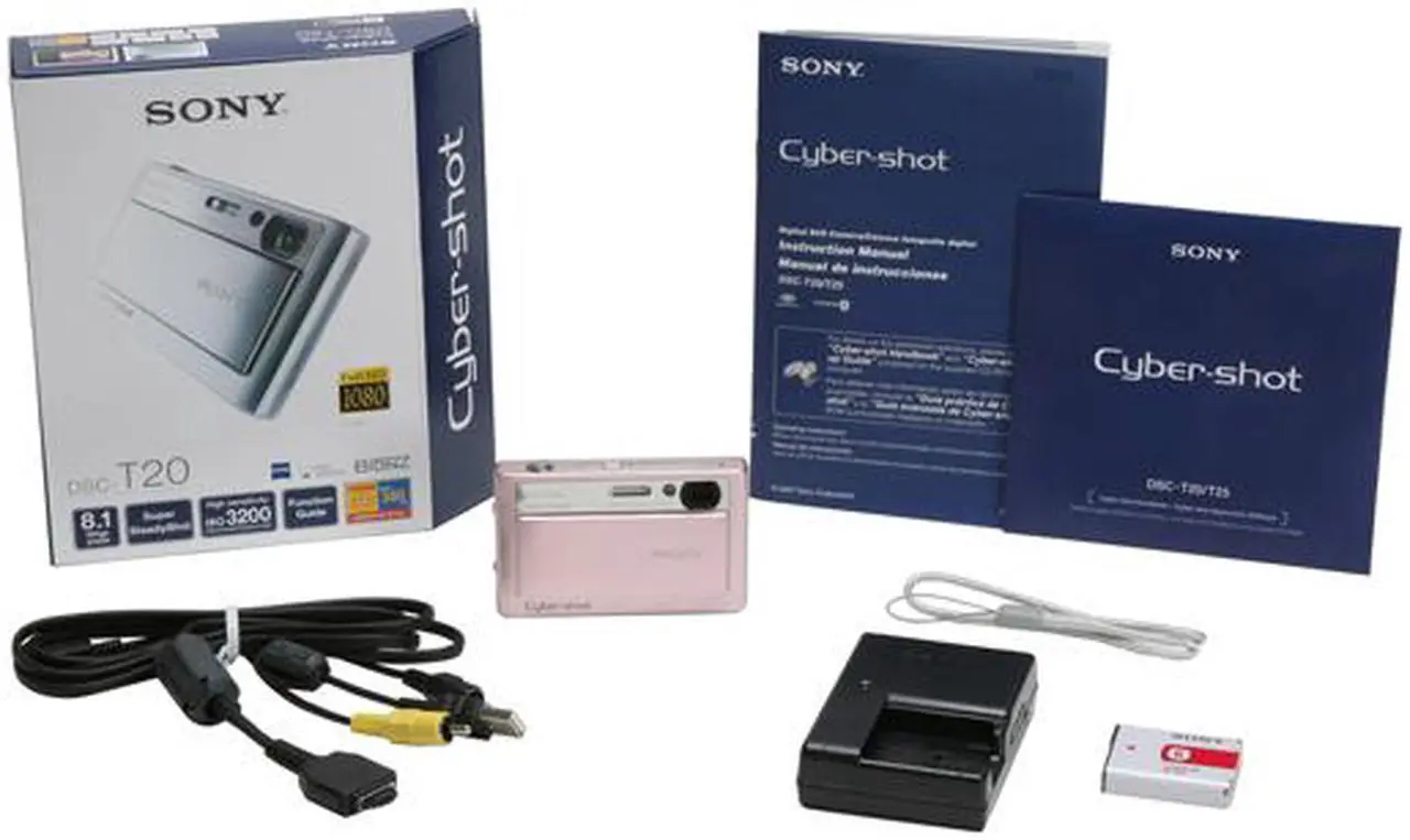 Alt view image 12 of 12 - SONY Cyber-shot DSC-T20 Pink 8.1 MP 3X Optical Zoom Digital Camera