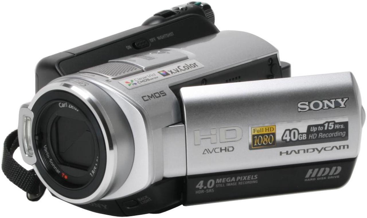 Main image of SONY HDR-SR5 Silver 1/3" ClearVid CMOS Sensor 2.7" 211K Touch Panel LCD 10X Optical Zoom 40GB HDD High Definition Handycam Camcorder