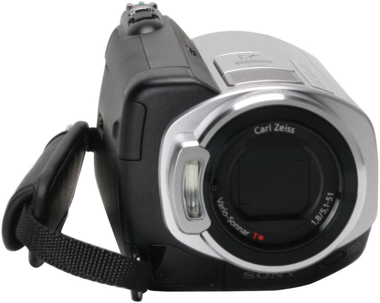 Alt view image 3 of 10 - SONY HDR-SR5 Silver 1/3" ClearVid CMOS Sensor 2.7" 211K Touch Panel LCD 10X Optical Zoom 40GB HDD High Definition Handycam Camcorder