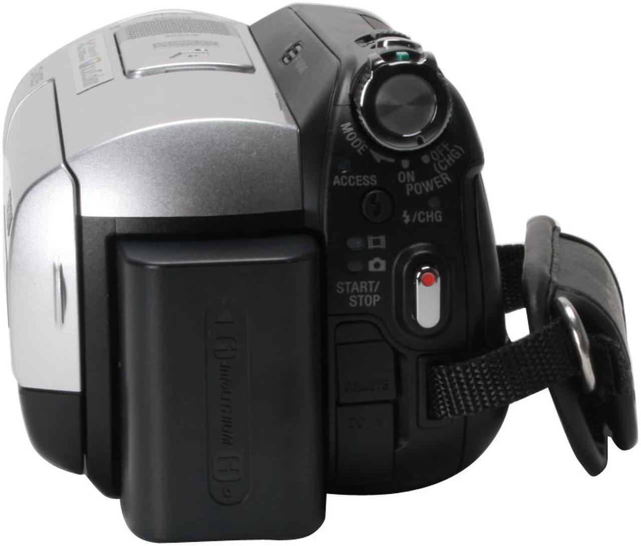 Alt view image 5 of 10 - SONY HDR-SR5 Silver 1/3" ClearVid CMOS Sensor 2.7" 211K Touch Panel LCD 10X Optical Zoom 40GB HDD High Definition Handycam Camcorder