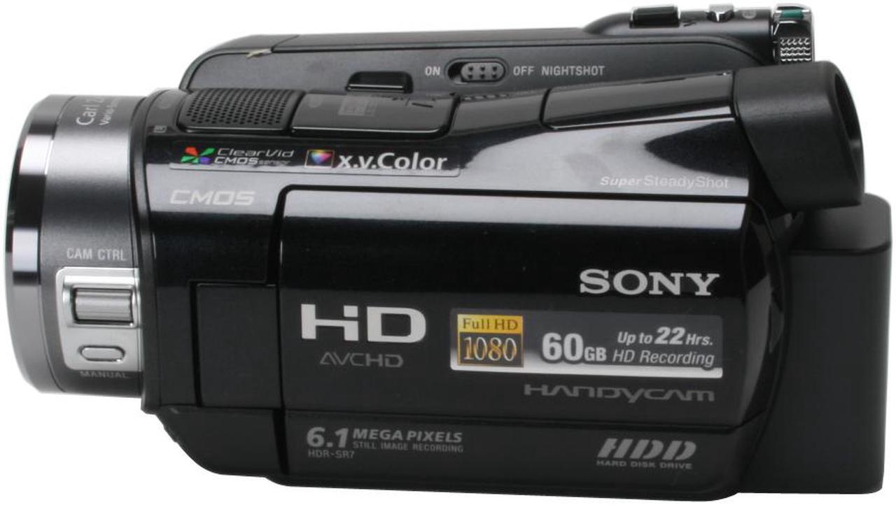 Alt view image 2 of 10 - SONY HDR-SR7 1/3" CMOS 2.7" 211K LCD 10X Optical Zoom High Definition HDD/Flash Memory Camcorder