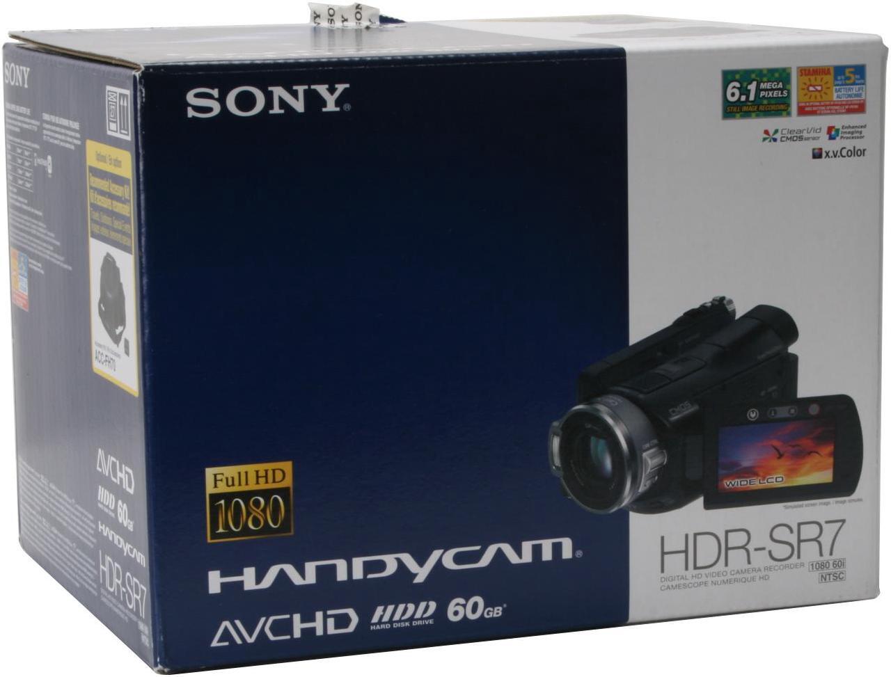 Alt view image 10 of 10 - SONY HDR-SR7 1/3" CMOS 2.7" 211K LCD 10X Optical Zoom High Definition HDD/Flash Memory Camcorder
