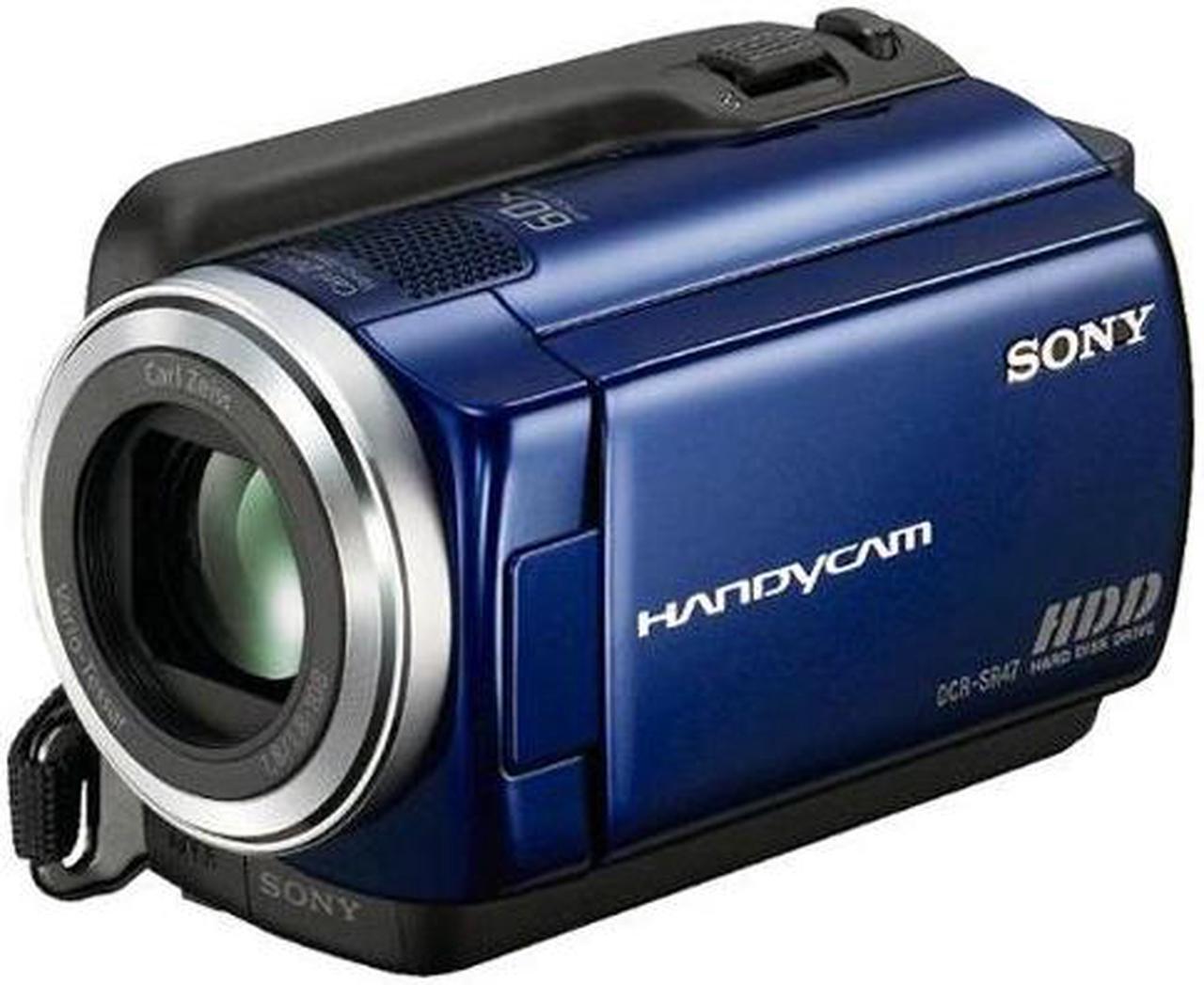 Alt view image 3 of 4 - SONY DCR-SR47 Blue 1/8" Advanced HAD CCD Sensor 2.7" 123K Wide Touch Panel LCD 60X Optical Zoom 60GB HDD Handycam Camcorder