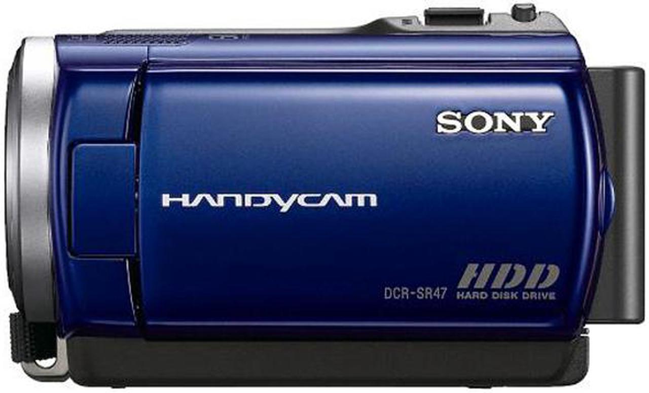 Alt view image 4 of 4 - SONY DCR-SR47 Blue 1/8" Advanced HAD CCD Sensor 2.7" 123K Wide Touch Panel LCD 60X Optical Zoom 60GB HDD Handycam Camcorder