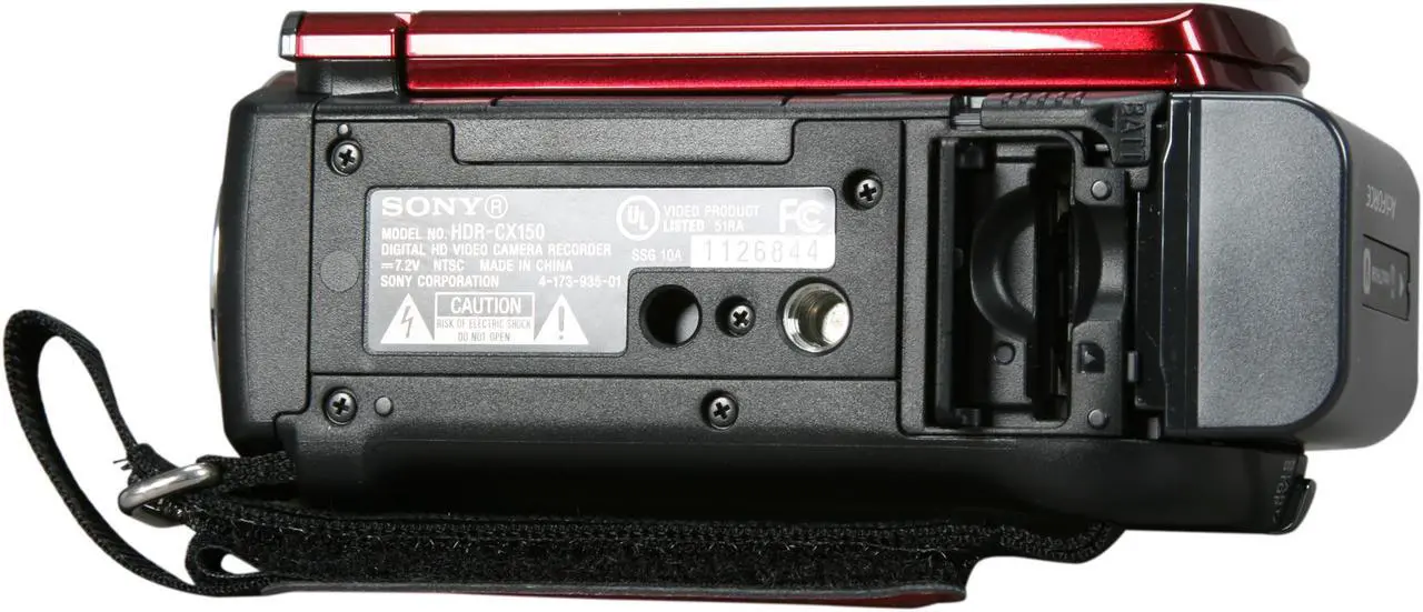 Alt view image 7 of 10 - SONY HDR-CX150 Red 1/4" "Exmor R" CMOS 2.7" 230K LCD 25X Optical Zoom 16GB HD Handycam Camcorder