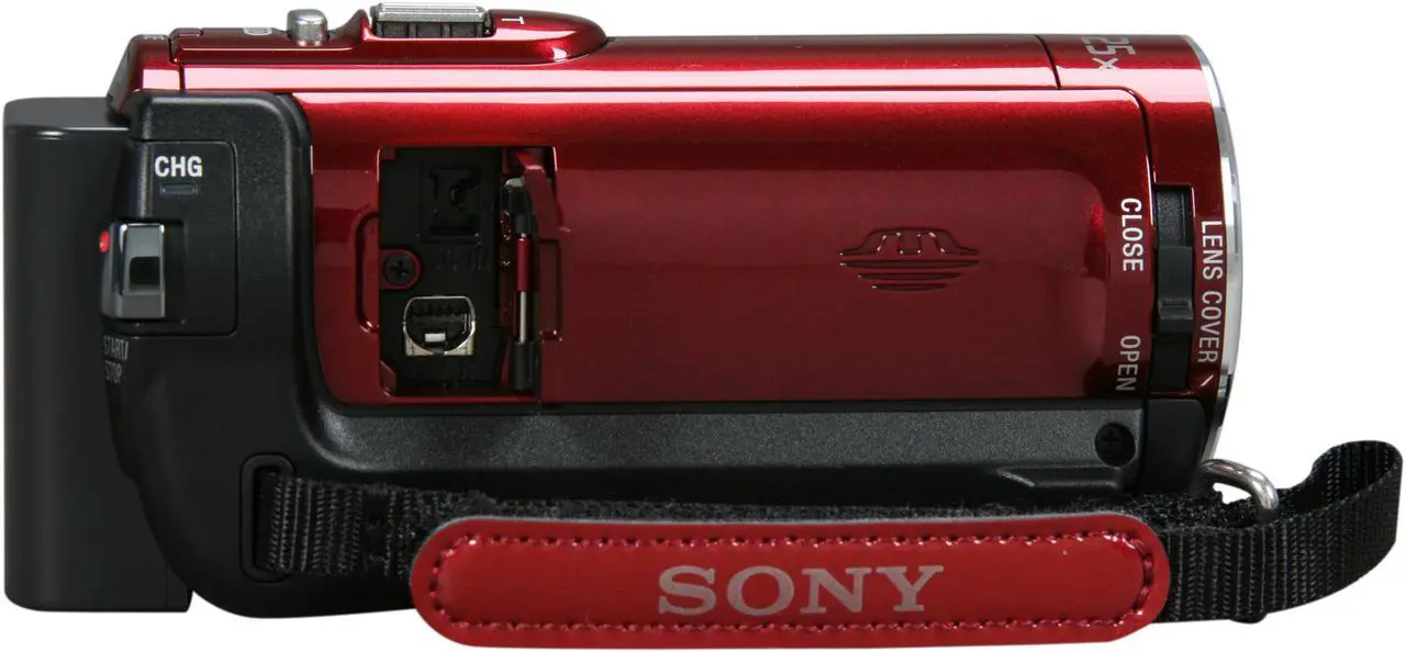 Alt view image 8 of 10 - SONY HDR-CX150 Red 1/4" "Exmor R" CMOS 2.7" 230K LCD 25X Optical Zoom 16GB HD Handycam Camcorder