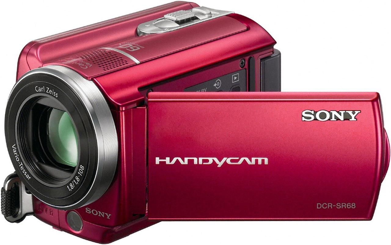 Alt view image 2 of 4 - SONY  DCR-SR68  Red  1/8" Advanced HAD CCD 2.7" 230K  LCD 60X  Optical Zoom 80GB Handycam Camcorder