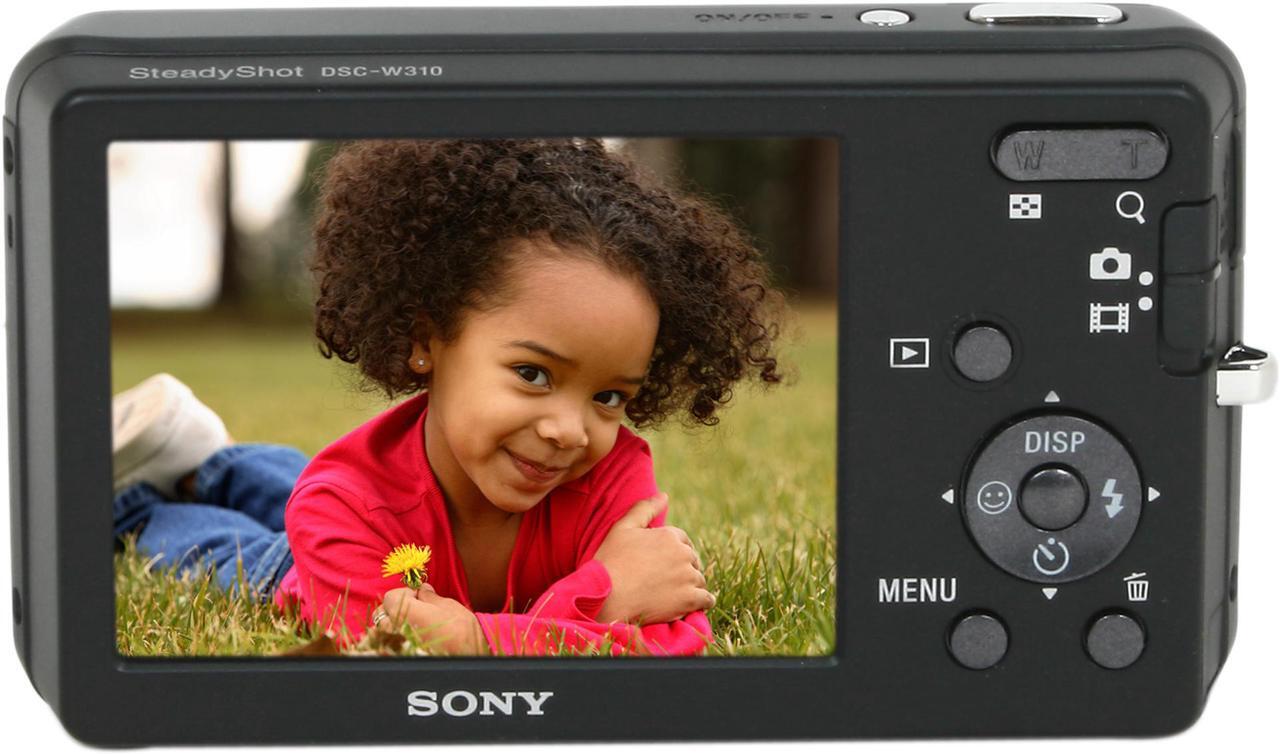 Alt view image 4 of 4 - SONY Cyber-shot DSC-W310 Black 12.1 MP 4X Optical Zoom 28mm Wide Angle Digital Camera