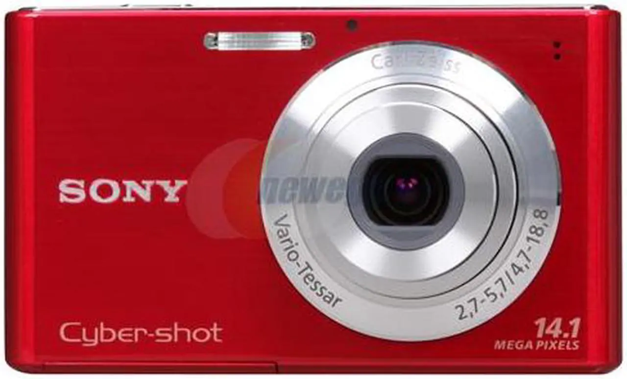 Open Box SONY Cybershot DSCW330 Red 14.1 MP 26mm Wide Angle Digital