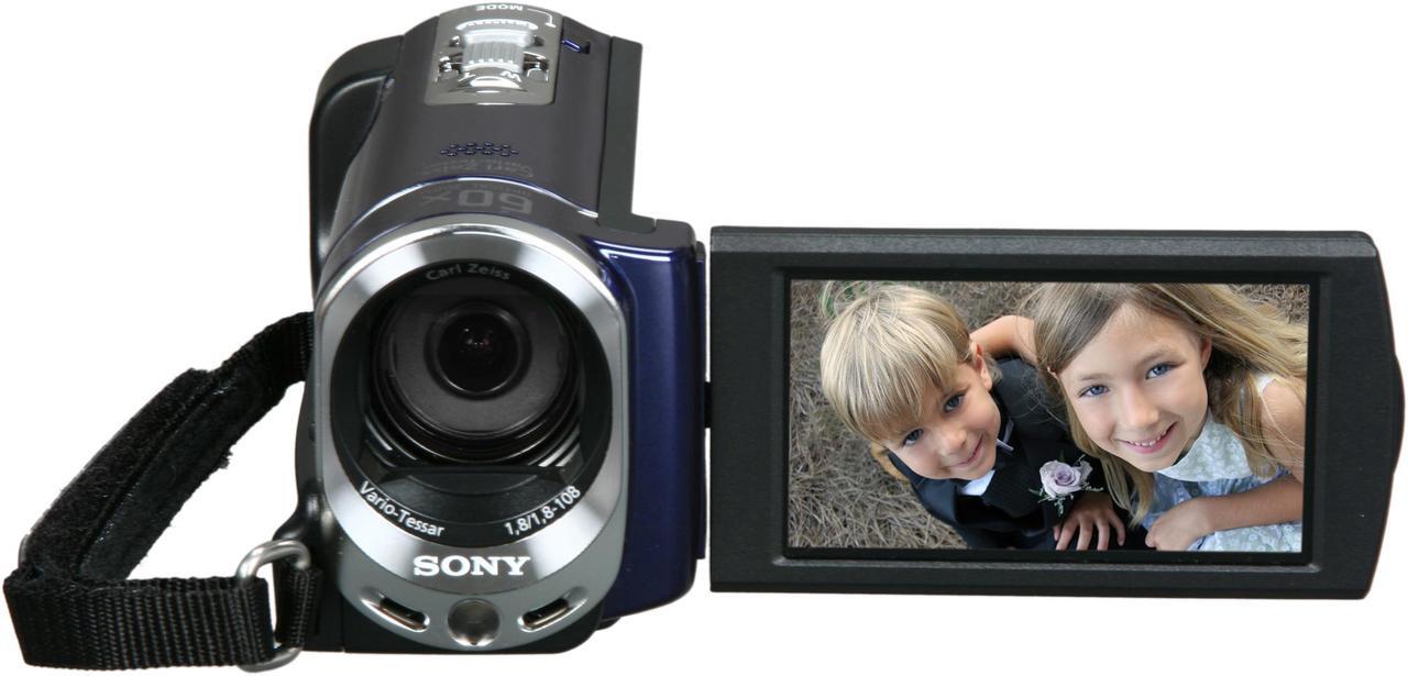 Alt view image 2 of 9 - SONY  DCR-SX44 Blue 1/8" Advanced HAD CCD 2.7" 230K  LCD 60X Optical Zoom 4GB Handycam Camcorder