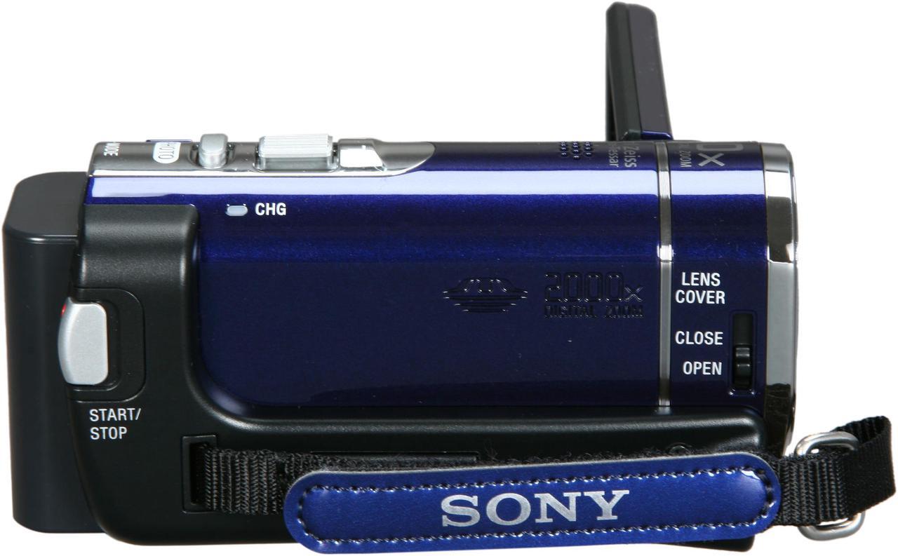 Alt view image 3 of 9 - SONY  DCR-SX44 Blue 1/8" Advanced HAD CCD 2.7" 230K  LCD 60X Optical Zoom 4GB Handycam Camcorder