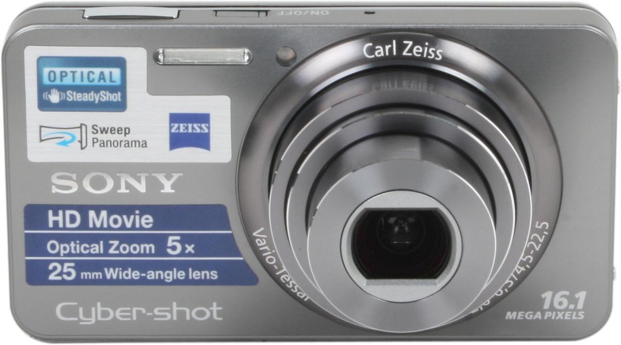 Alt view image 2 of 8 - SONY Cyber-shot DSC-W570 Silver 16.1 MP 5X Optical Zoom 25mm Wide Angle Digital Camera