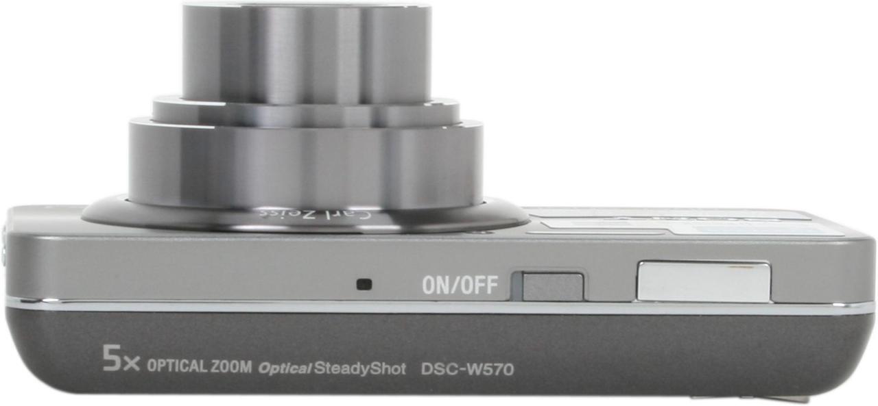 Alt view image 6 of 8 - SONY Cyber-shot DSC-W570 Silver 16.1 MP 5X Optical Zoom 25mm Wide Angle Digital Camera