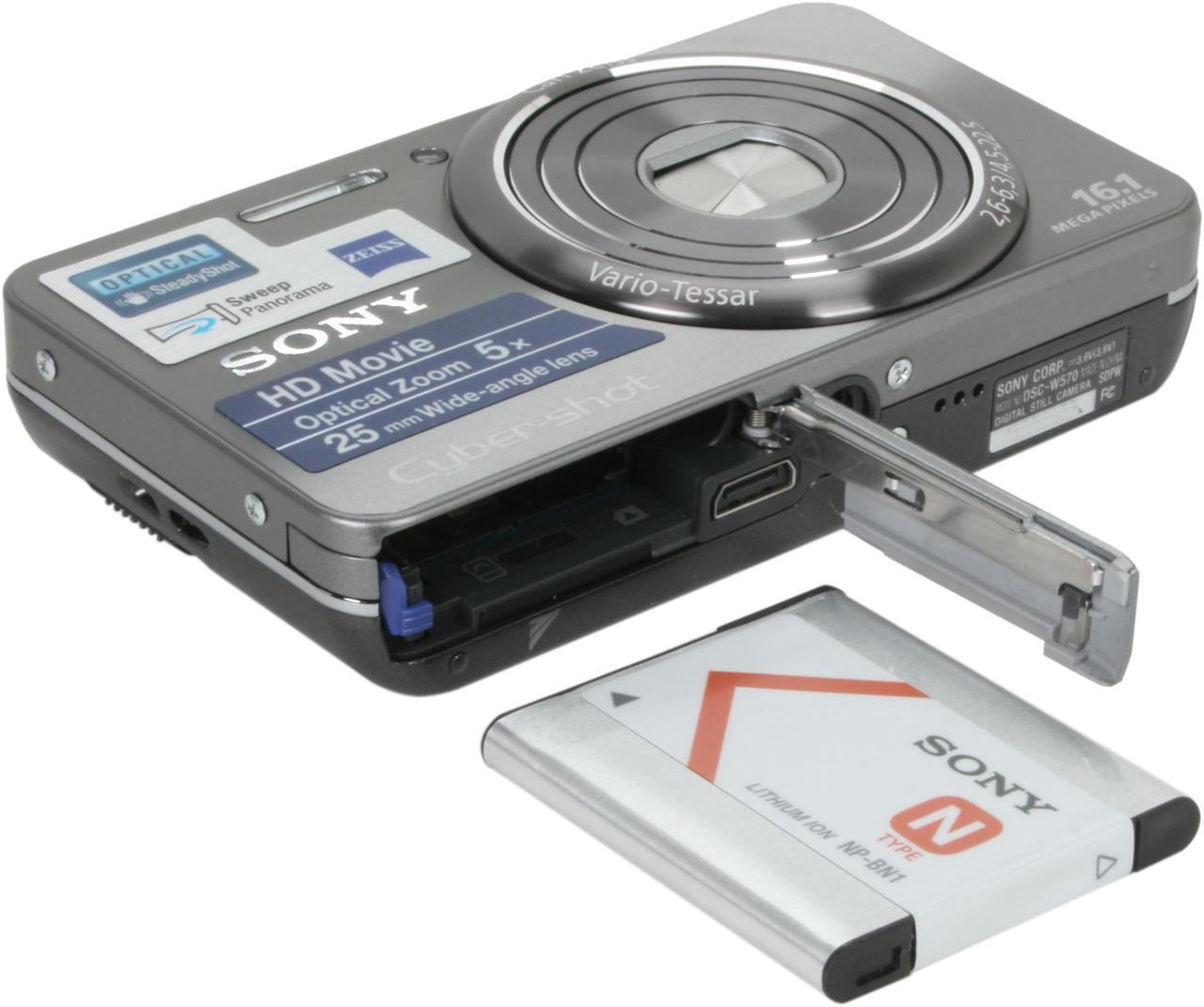 Alt view image 7 of 8 - SONY Cyber-shot DSC-W570 Silver 16.1 MP 5X Optical Zoom 25mm Wide Angle Digital Camera