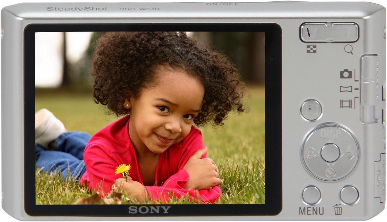 Alt view image 4 of 8 - SONY Cyber-shot DSC-W610 Silver 14.1 MP 4X Optical Zoom Digital Camera