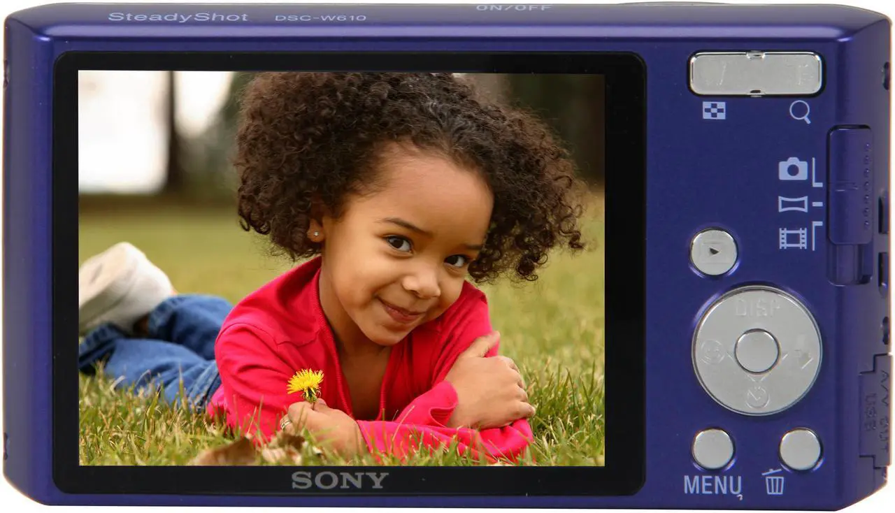 Alt view image 4 of 8 - SONY Cyber-shot DSC-W610/L Blue 14.1 MP 4X Optical Zoom Digital Camera