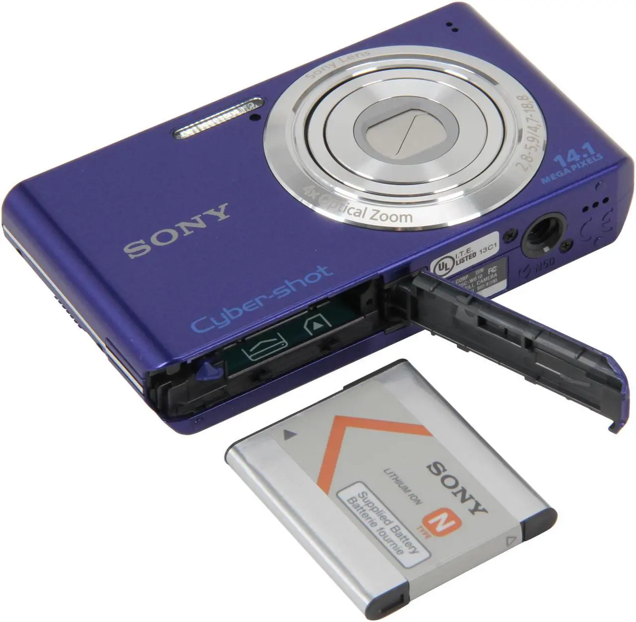 Alt view image 7 of 8 - SONY Cyber-shot DSC-W610/L Blue 14.1 MP 4X Optical Zoom Digital Camera