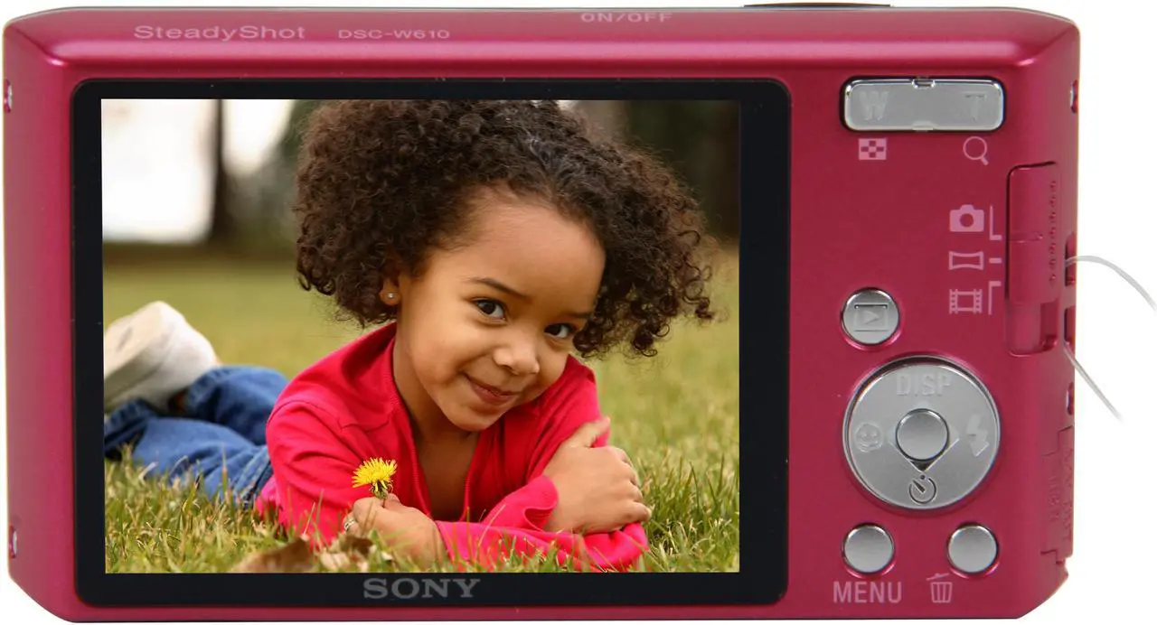 Alt view image 4 of 8 - SONY Cyber-shot DSC-W610/P Pink 14.1 MP 4X Optical Zoom Digital Camera