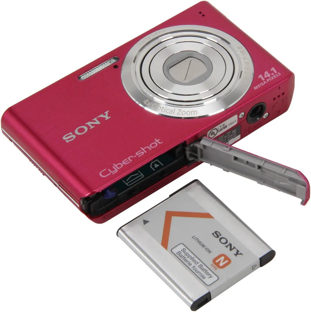Alt view image 7 of 8 - SONY Cyber-shot DSC-W610/P Pink 14.1 MP 4X Optical Zoom Digital Camera