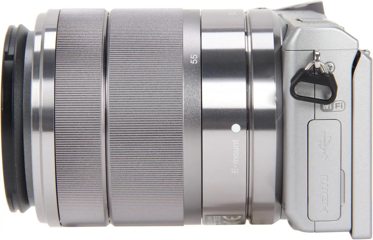 Alt view image 3 of 8 - SONY Alpha NEX-5R Silver 16.1 MP 3.0" 921.6K Touch LCD Compact Mirrorless System Camera with 18-55mm Lens