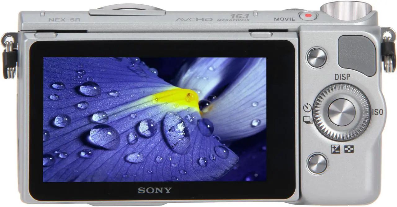 Alt view image 4 of 8 - SONY Alpha NEX-5R Silver 16.1 MP 3.0" 921.6K Touch LCD Compact Mirrorless System Camera with 18-55mm Lens