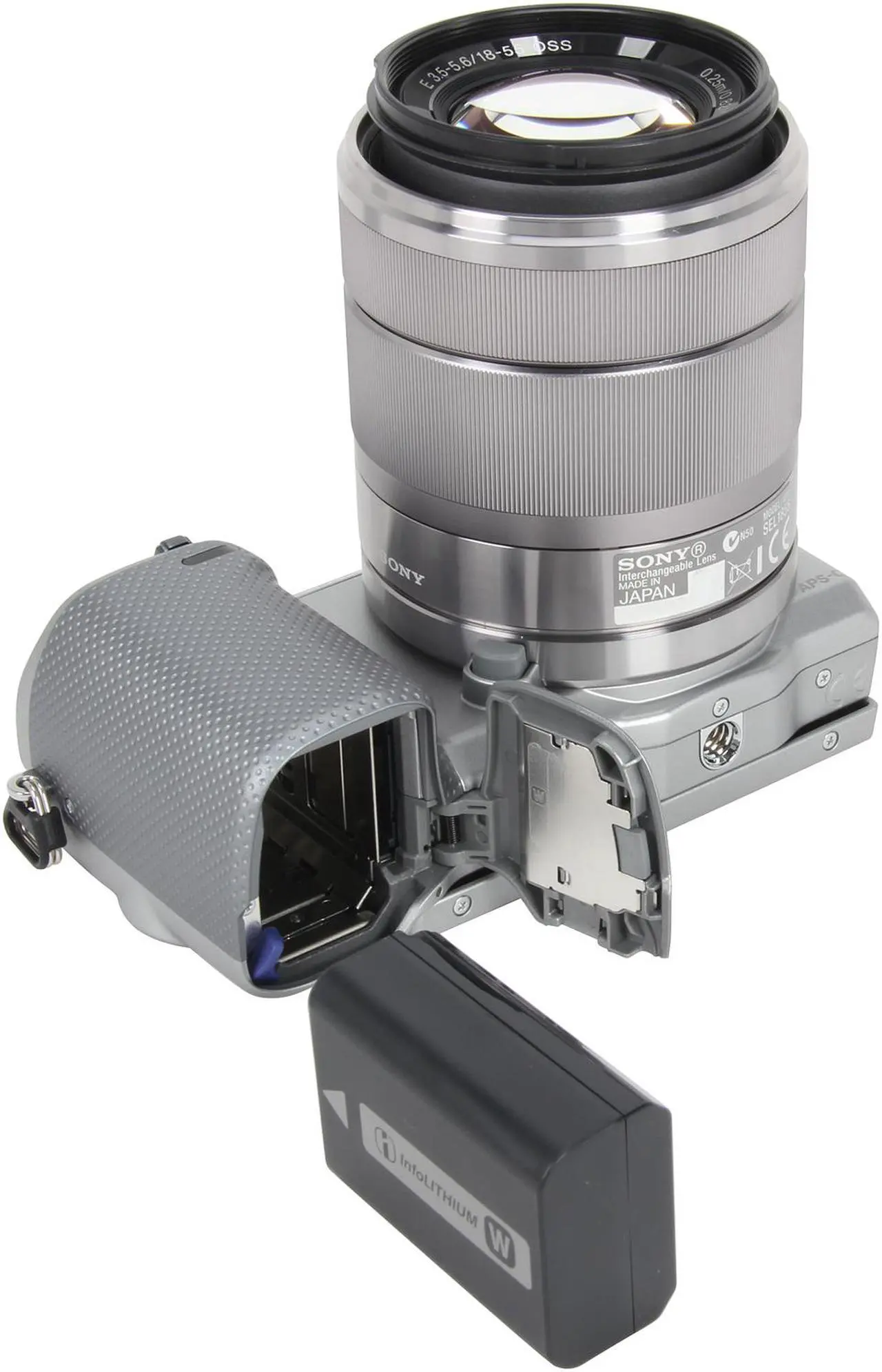 Alt view image 6 of 8 - SONY Alpha NEX-5R Silver 16.1 MP 3.0" 921.6K Touch LCD Compact Mirrorless System Camera with 18-55mm Lens