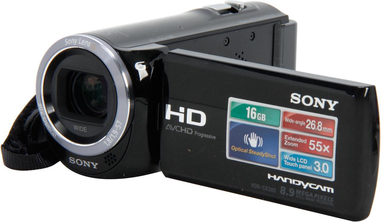 SONY HDR-CX380/B Black 1/5.8" CMOS 3.0" 230K LCD 30X Optical Zoom Full HD HDD/Flash Memory Camcorder