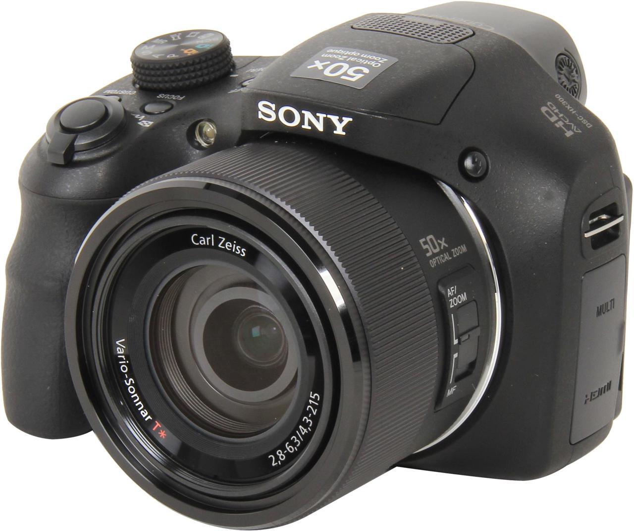 SONY Cyber-shot DSC-HX300/B Black 20.4 MP 50X Optical Zoom Digital Camera HDTV Output