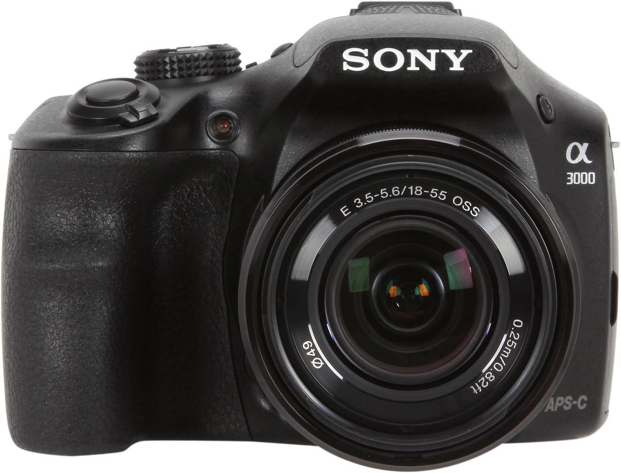 Alt view image 3 of 9 - SONY Alpha A3000 ILCE-3000K/B Black Interchangeable Lens Digital Camera with 18-55mm Lens