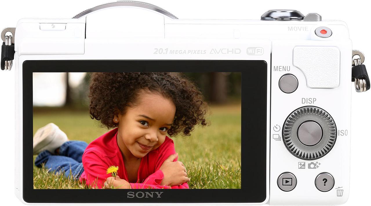 Alt view image 5 of 11 - SONY Alpha a5000 ILCE-5000L/W White 20.1MP 3.0" 460K LCD Compact Interchangeable Lens Digital Camera with 16-50mm Lens