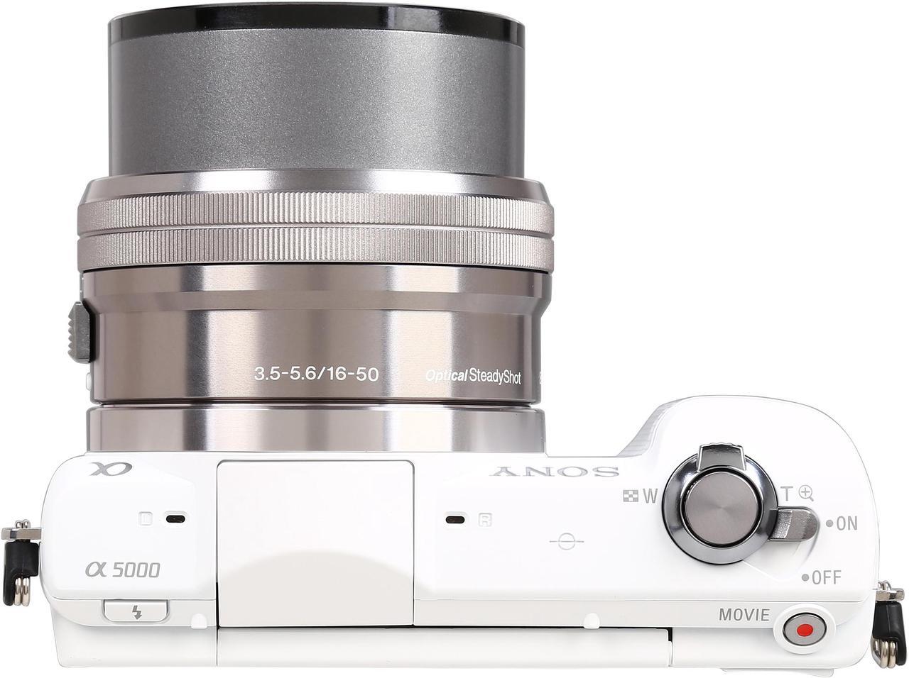 Alt view image 7 of 11 - SONY Alpha a5000 ILCE-5000L/W White 20.1MP 3.0" 460K LCD Compact Interchangeable Lens Digital Camera with 16-50mm Lens