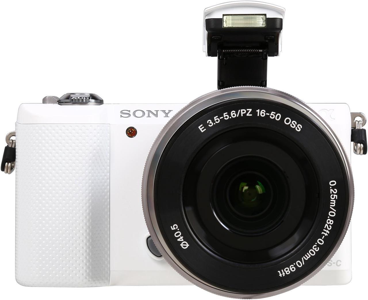 Alt view image 8 of 11 - SONY Alpha a5000 ILCE-5000L/W White 20.1MP 3.0" 460K LCD Compact Interchangeable Lens Digital Camera with 16-50mm Lens
