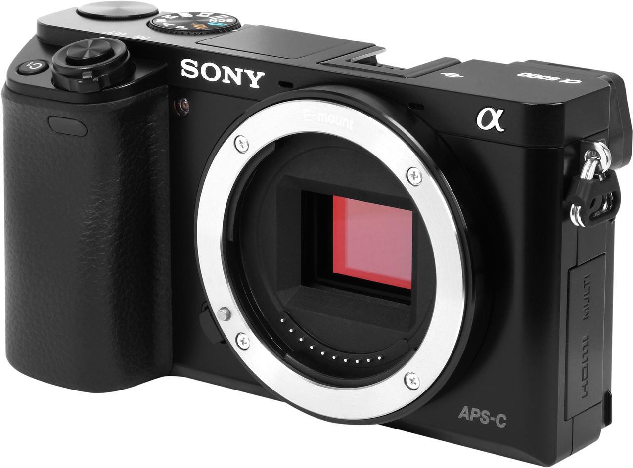 Main image of SONY Alpha a6000 ILCE-6000/B Black 24.3 MP 3.0" 921.6K LCD Mirrorless Camera - Body Only