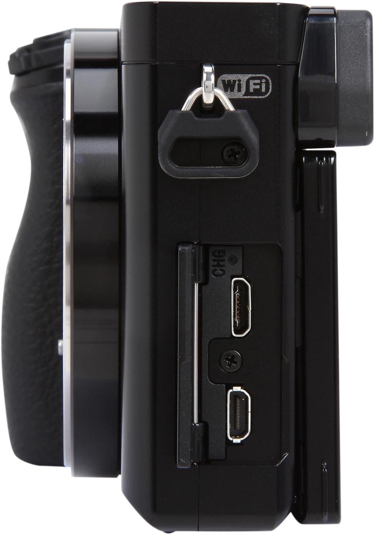 Alt view image 6 of 10 - SONY Alpha a6000 ILCE-6000/B Black 24.3 MP 3.0" 921.6K LCD Mirrorless Camera - Body Only
