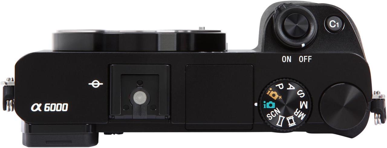 Alt view image 7 of 10 - SONY Alpha a6000 ILCE-6000/B Black 24.3 MP 3.0" 921.6K LCD Mirrorless Camera - Body Only