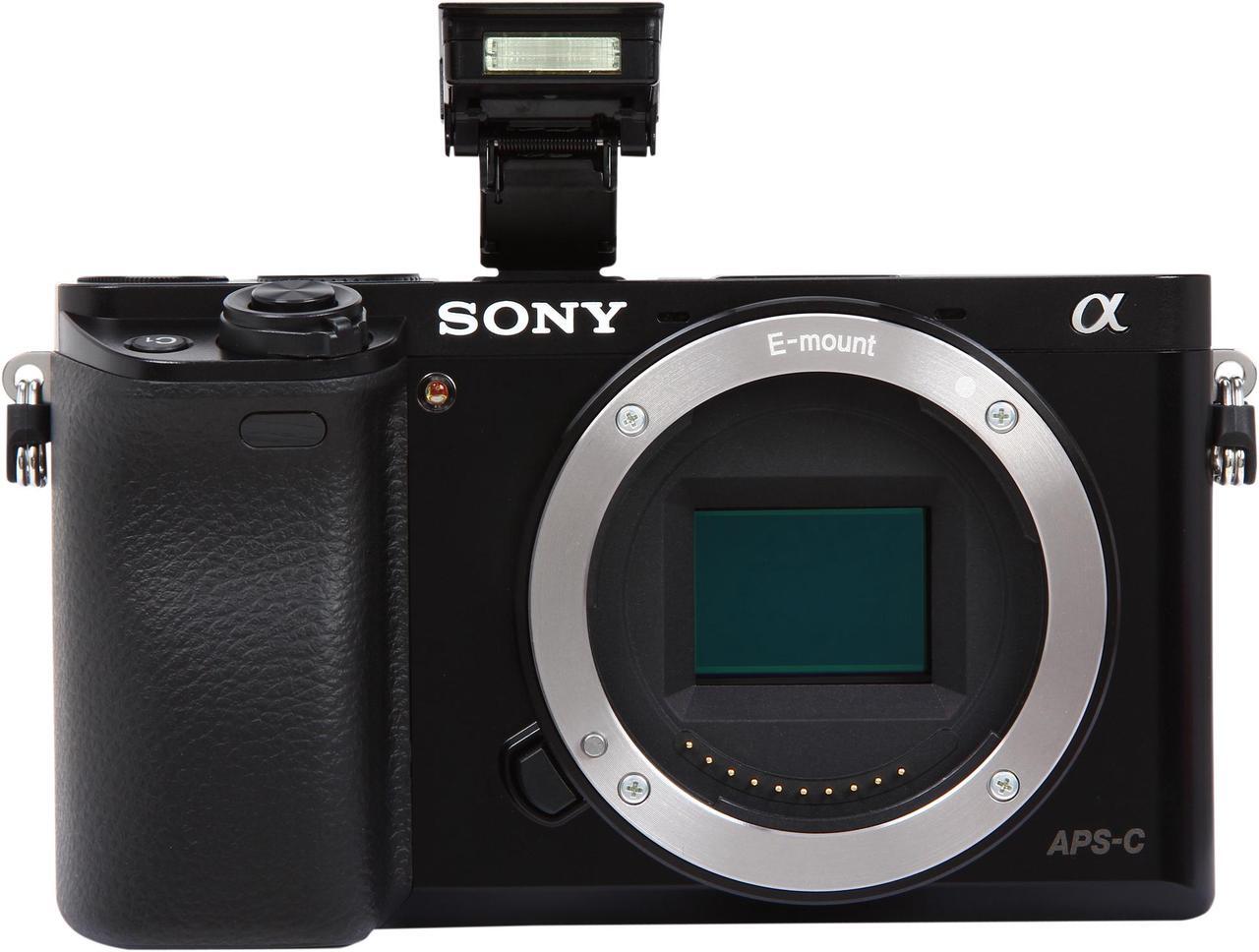 Alt view image 8 of 10 - SONY Alpha a6000 ILCE-6000/B Black 24.3 MP 3.0" 921.6K LCD Mirrorless Camera - Body Only