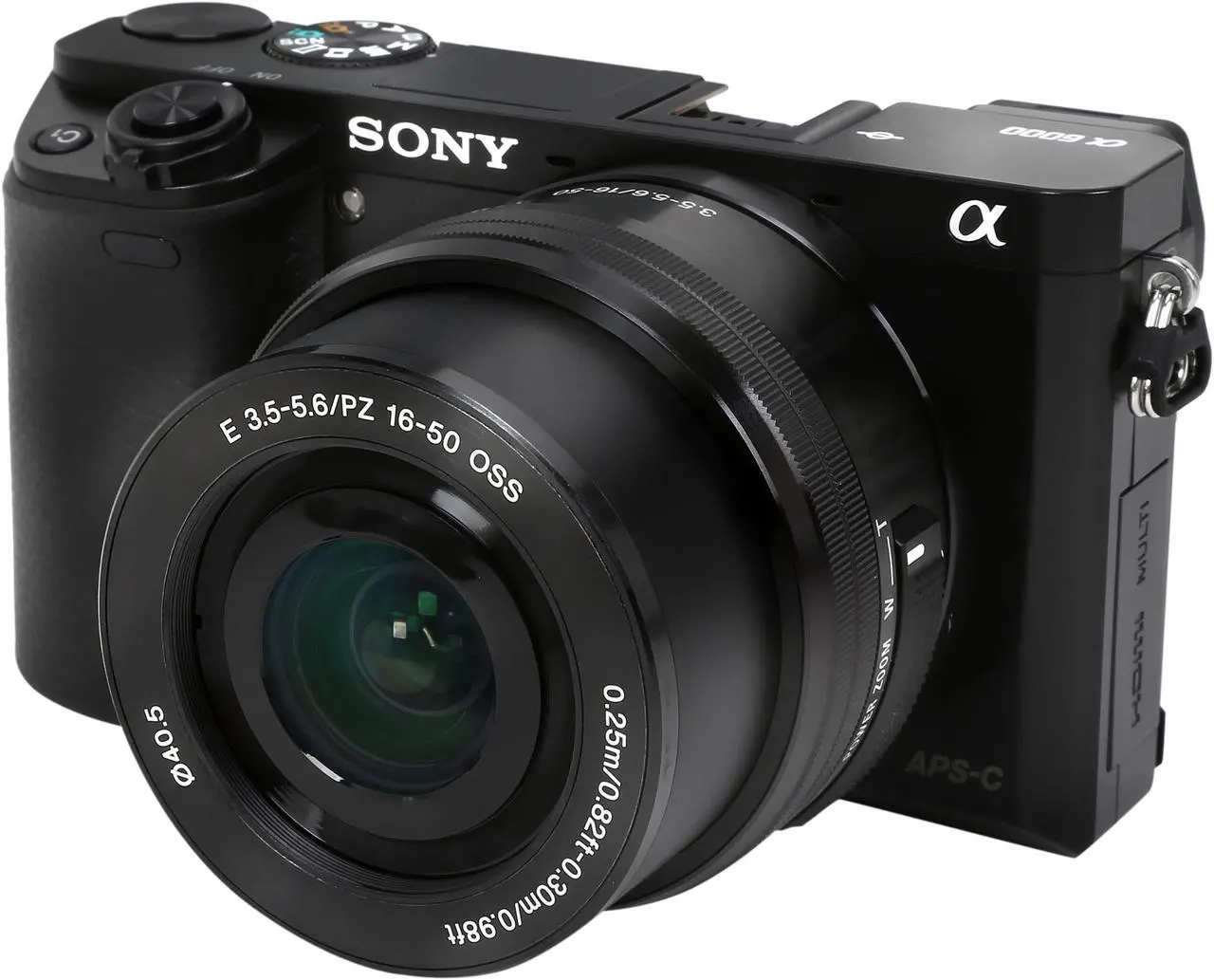 Main image of Sony Alpha A6000 ILCE-6000L/B Black Mirrorless Camera with 16-50 mm Lens
