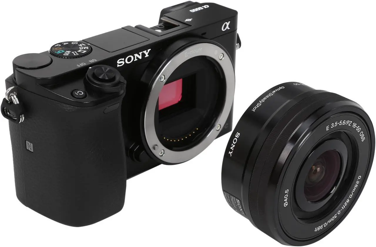 Alt view image 11 of 11 - Sony Alpha A6000 ILCE-6000L/B Black Mirrorless Camera with 16-50 mm Lens