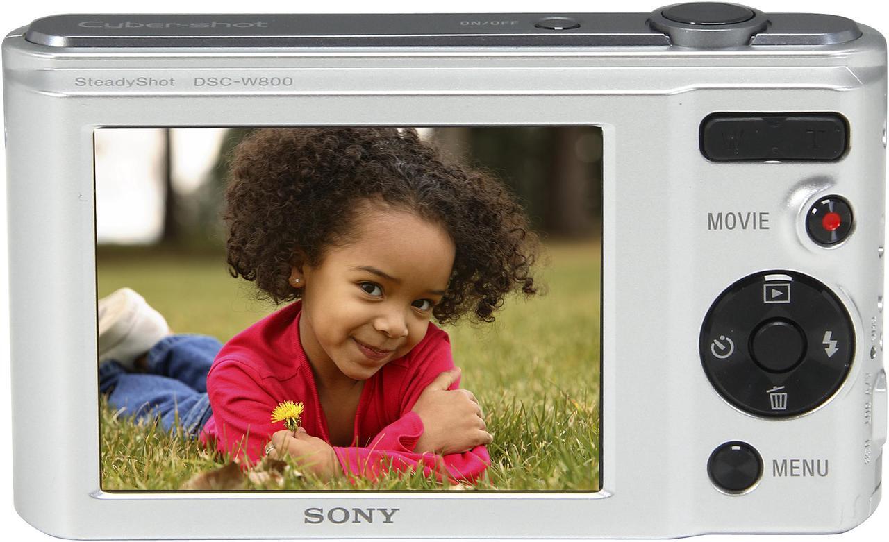 Alt view image 4 of 8 - SONY Cyber-shot W800 Silver 20.1 MP 5X Optical Zoom Digital Camera