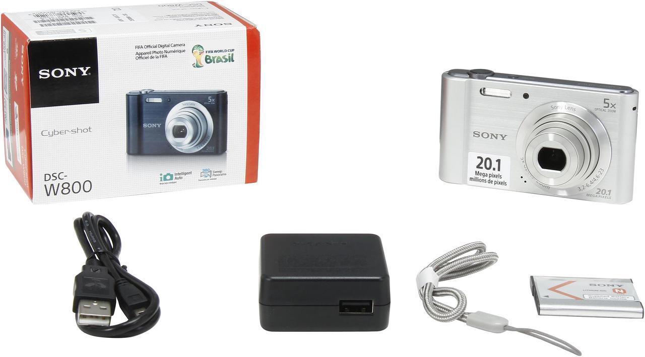 Alt view image 8 of 8 - SONY Cyber-shot W800 Silver 20.1 MP 5X Optical Zoom Digital Camera