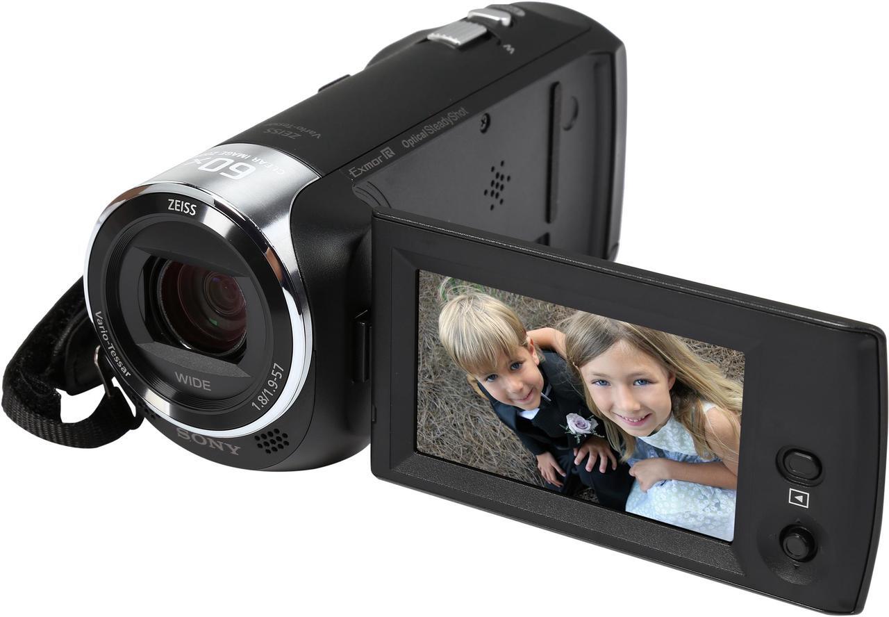 Alt view image 3 of 9 - SONY Handycam CX405 HDR-CX405/B Black 1/5.8'' back-illuminated Exmor R CMOS 2.7" 230.4K LCD 30X Optical Zoom Full HD HDD/Flash Memory Camcorder
