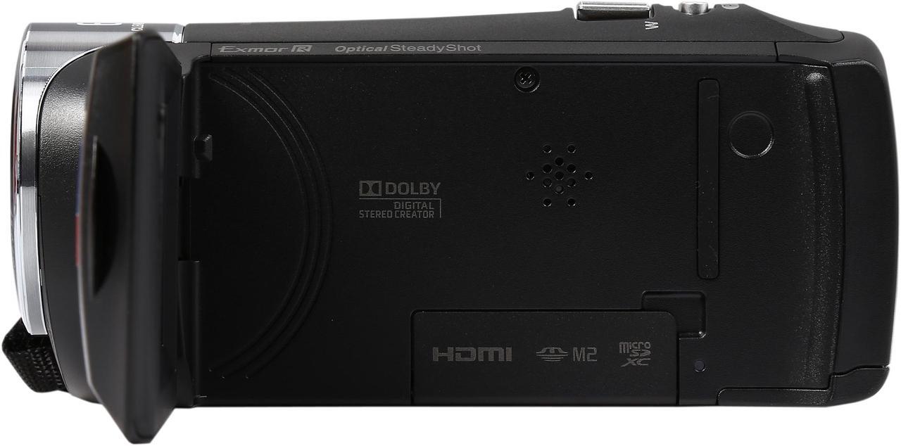 Alt view image 5 of 9 - SONY Handycam CX405 HDR-CX405/B Black 1/5.8'' back-illuminated Exmor R CMOS 2.7" 230.4K LCD 30X Optical Zoom Full HD HDD/Flash Memory Camcorder