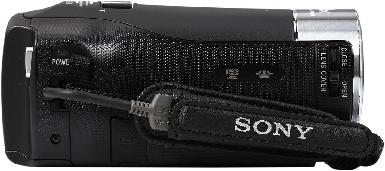 Alt view image 7 of 9 - SONY Handycam CX405 HDR-CX405/B Black 1/5.8'' back-illuminated Exmor R CMOS 2.7" 230.4K LCD 30X Optical Zoom Full HD HDD/Flash Memory Camcorder