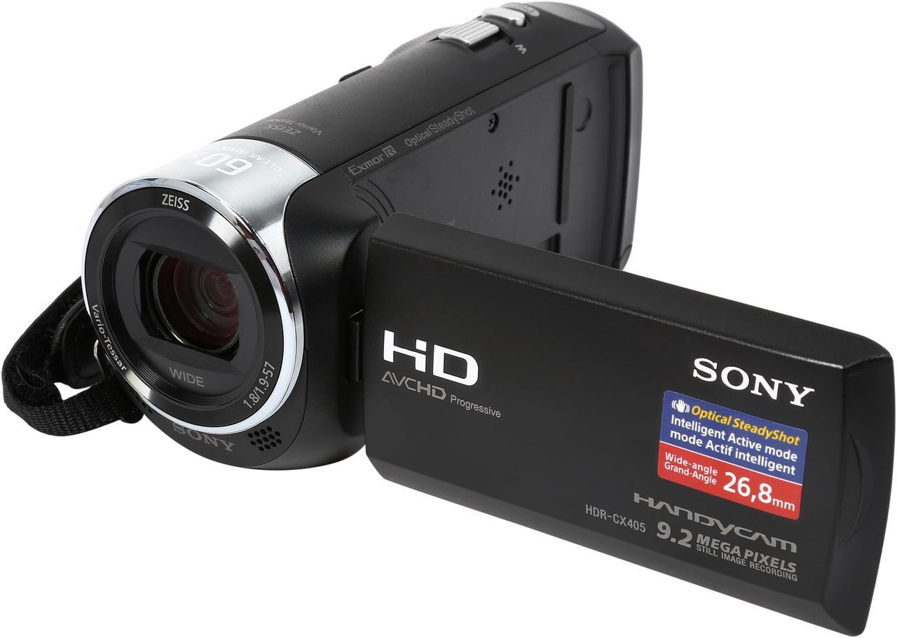 Main image of SONY Handycam CX405 HDR-CX405/B Black 1/5.8'' back-illuminated Exmor R CMOS 2.7" 230.4K LCD 30X Optical Zoom Full HD HDD/Flash Memory Camcorder