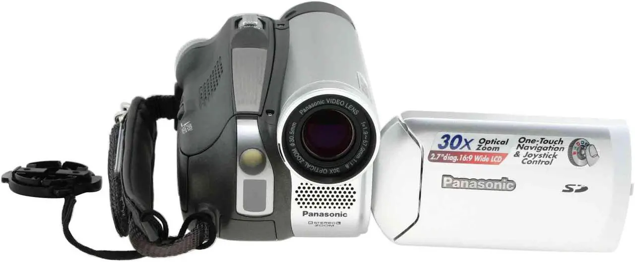 Alt view image 3 of 11 - Panasonic PV-GS39 1/6" 800K CCD 2.7" 123K LCD 30X Optical Zoom MiniDV Camcorder